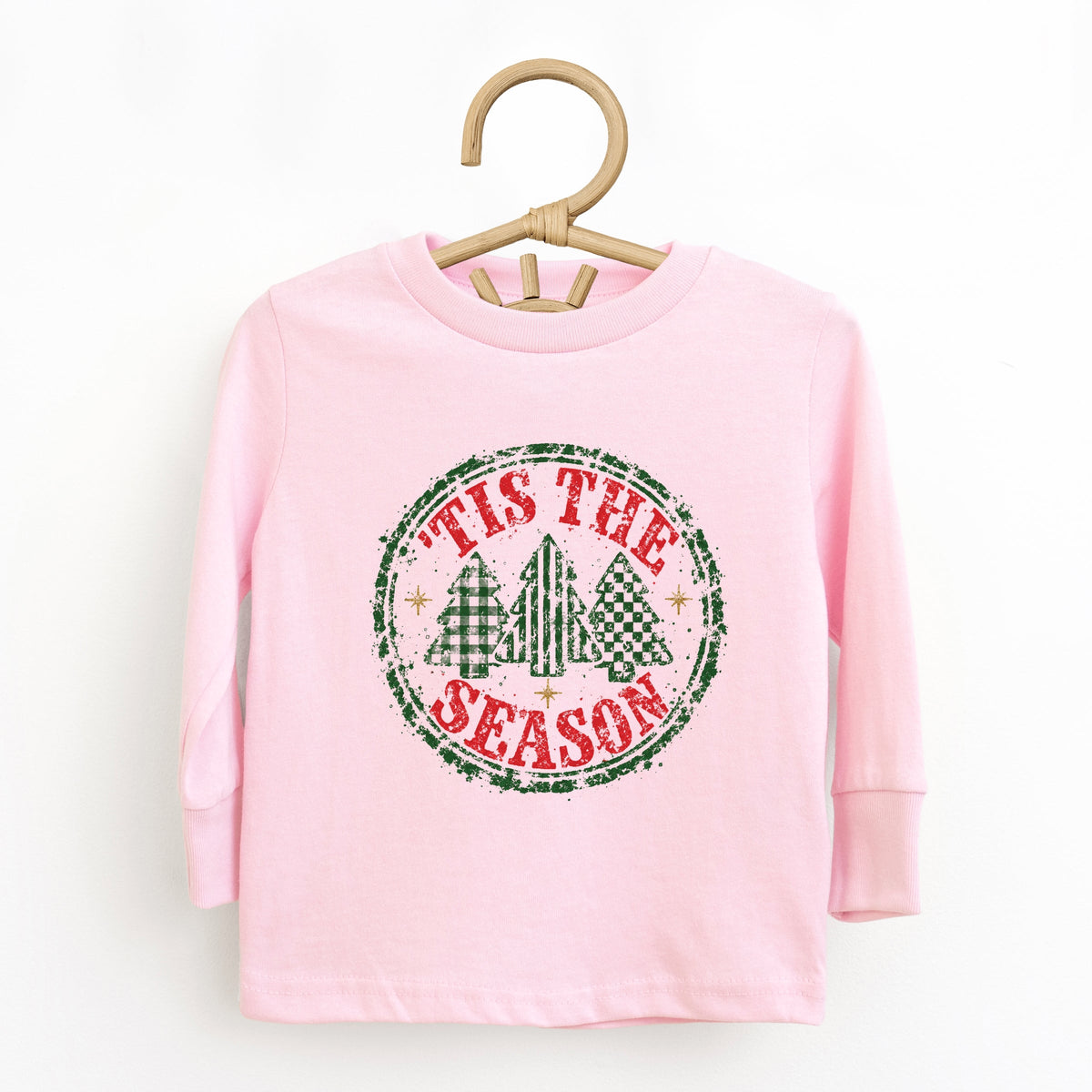 Tis The Season Circle - Toddler Long Sleeve Graphic Tee