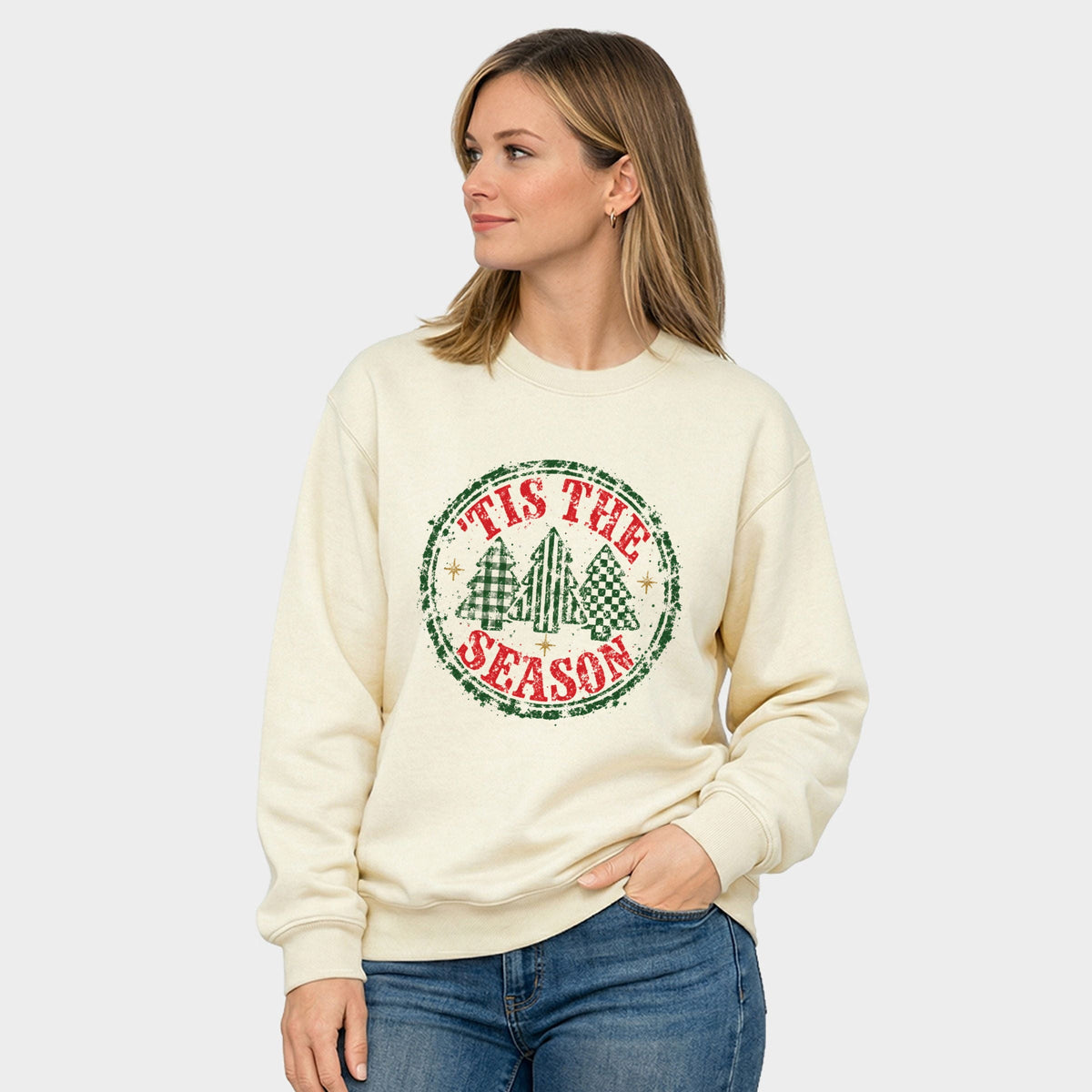 Tis The Season Circle - Women's Graphic Sweatshirt