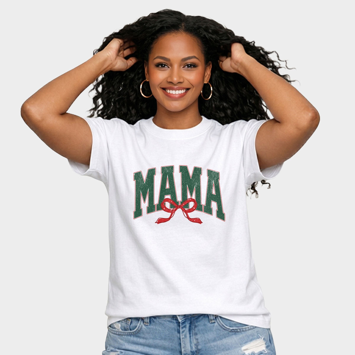 Mama Arched Bow - Women's Relaxed Boxy Tee