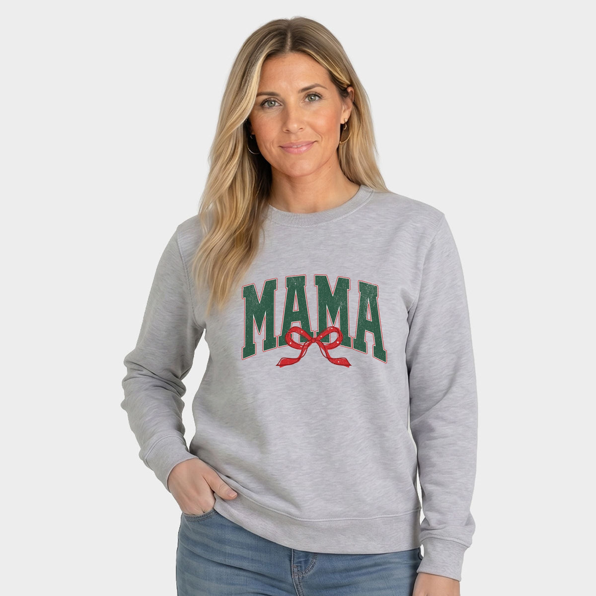 Mama Arched Bow - Women's Graphic Sweatshirt