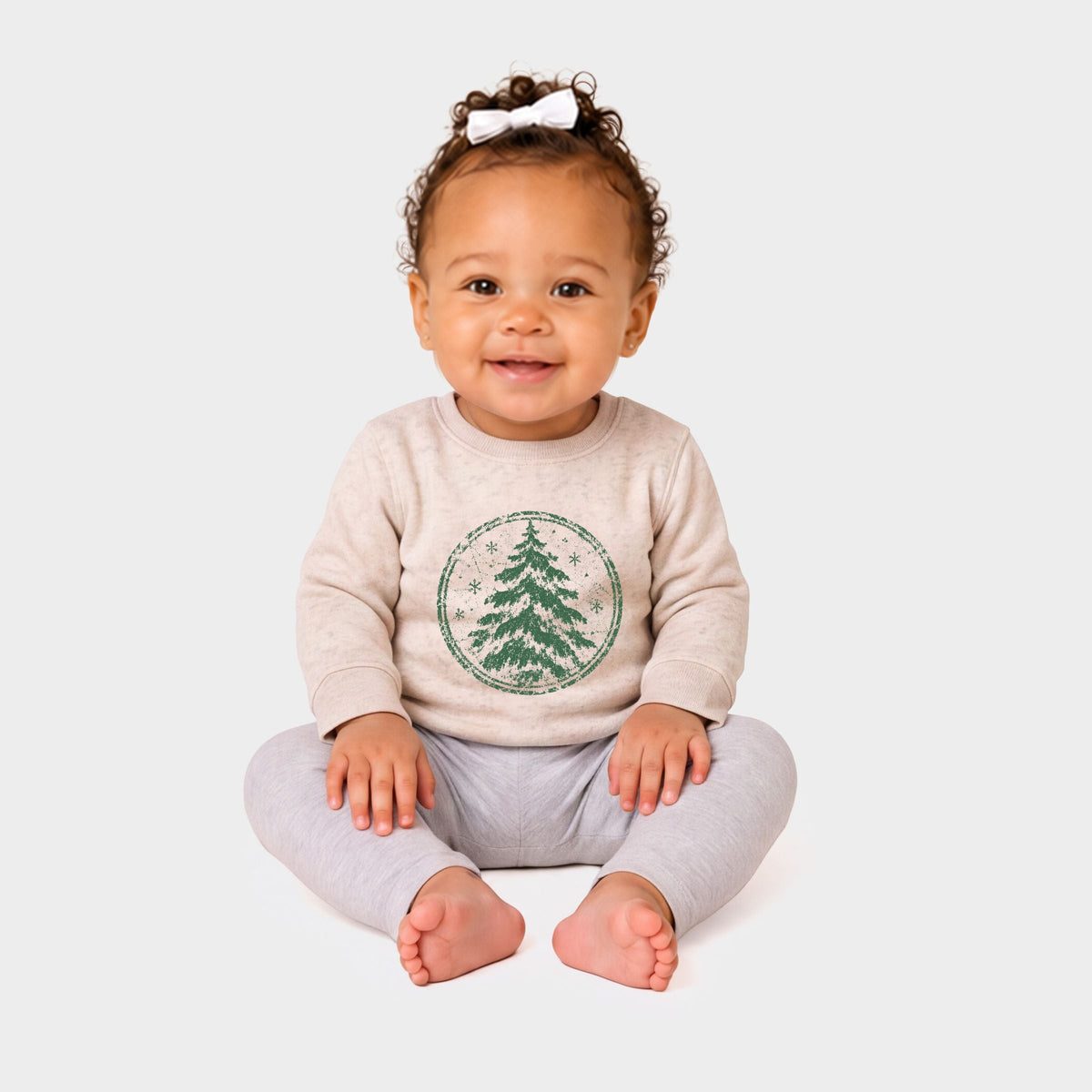 Green Tree Circle - Infant Crew Fleece Sweatshirt