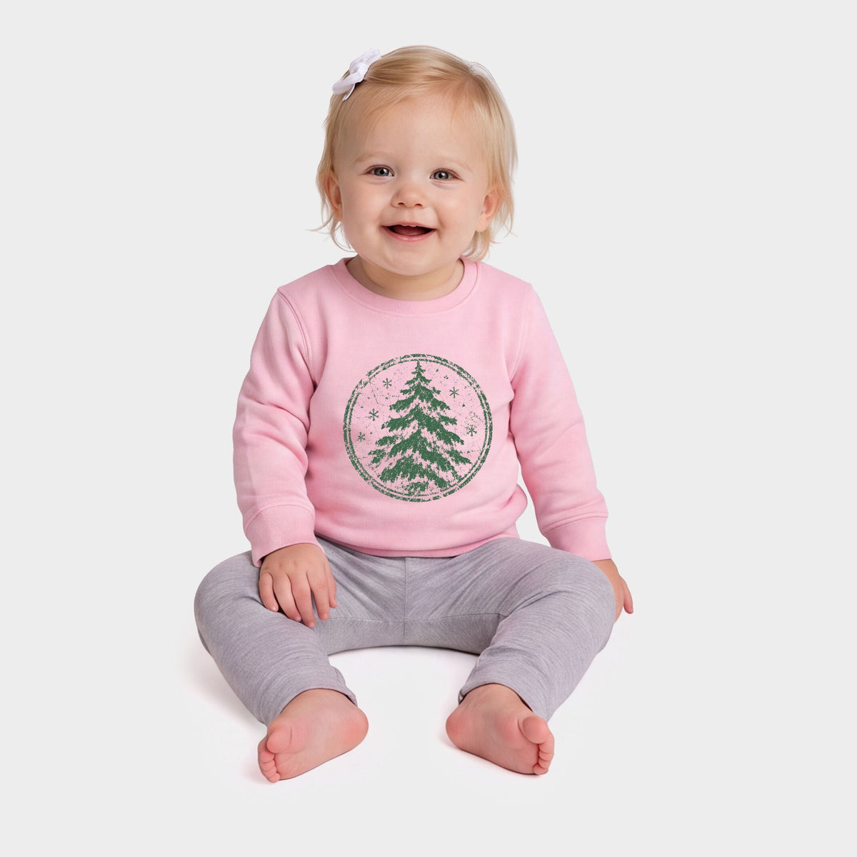 Green Tree Circle - Infant Crew Fleece Sweatshirt