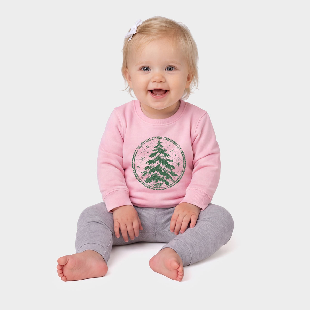 Green Tree Circle - Infant Crew Fleece Sweatshirt