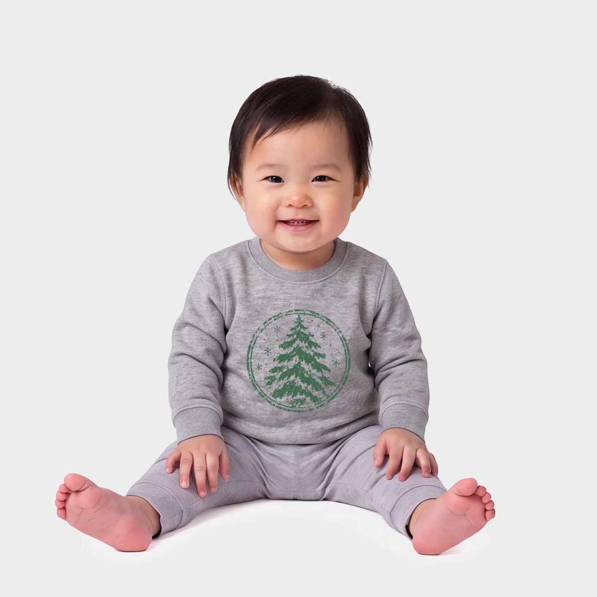 Green Tree Circle - Infant Crew Fleece Sweatshirt