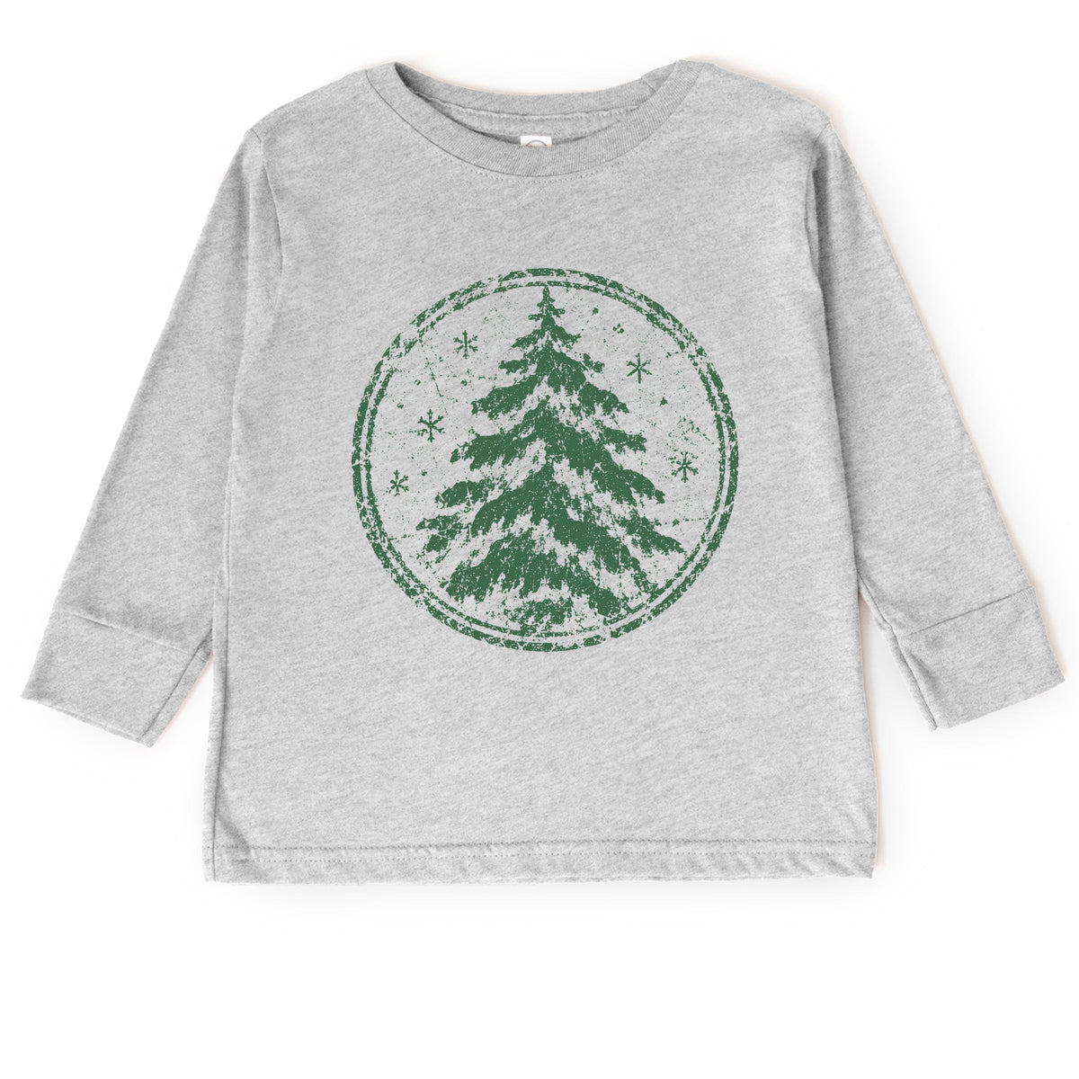 Green Tree Circle - Toddler Long Sleeve Graphic Tee