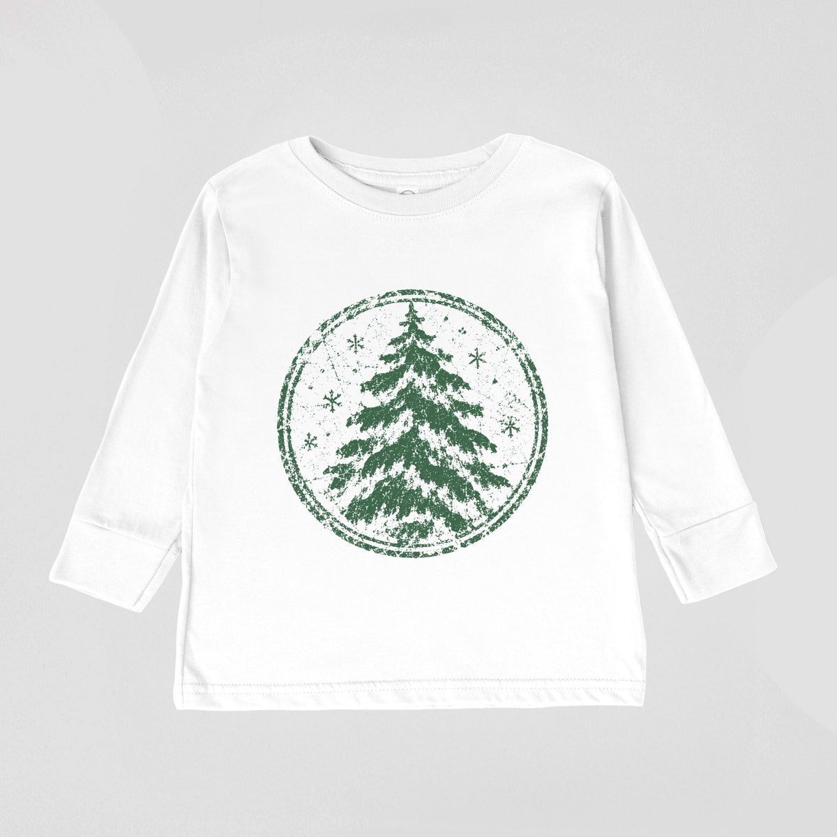 Green Tree Circle - Toddler Long Sleeve Graphic Tee