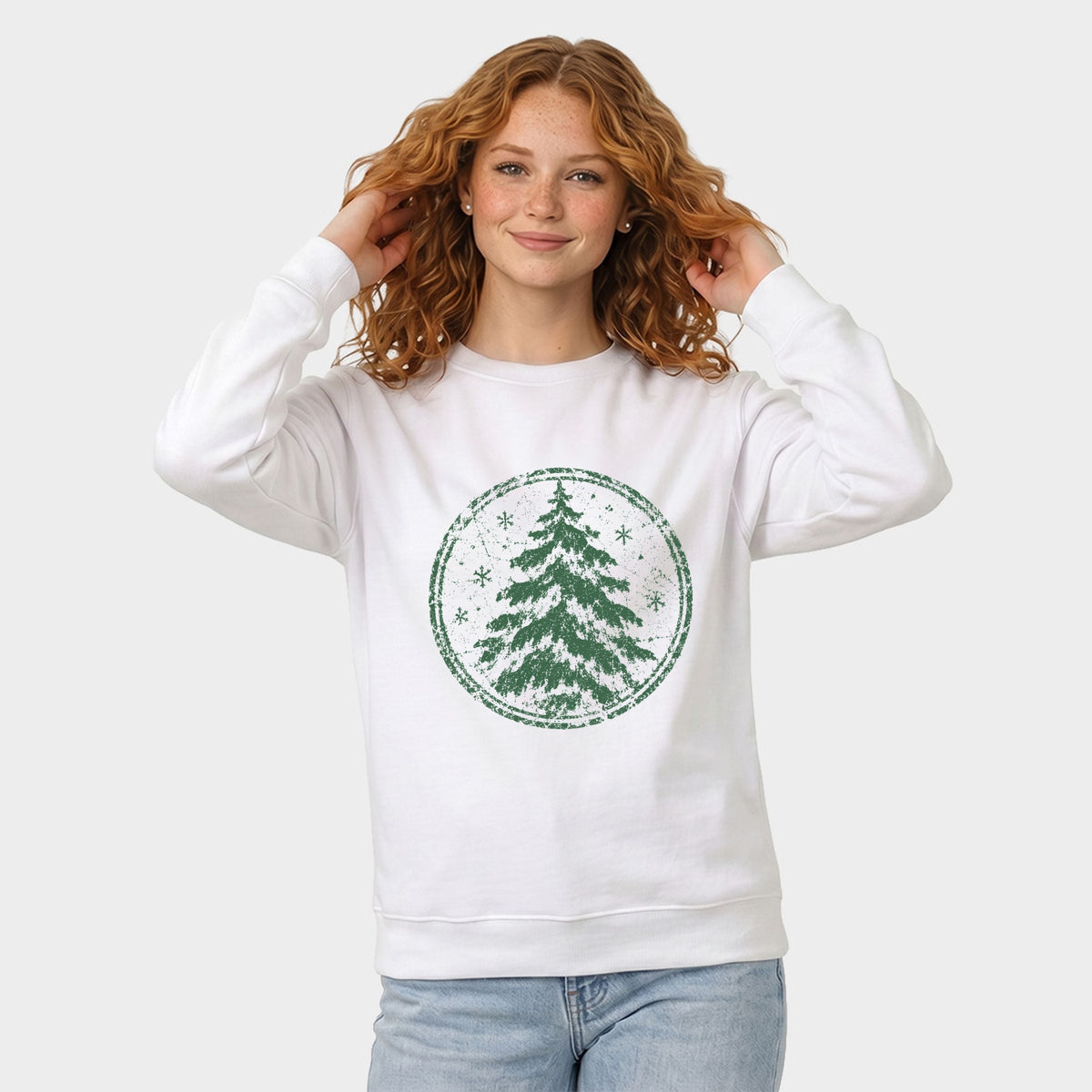 Green Tree Circle - Women's Graphic Sweatshirt