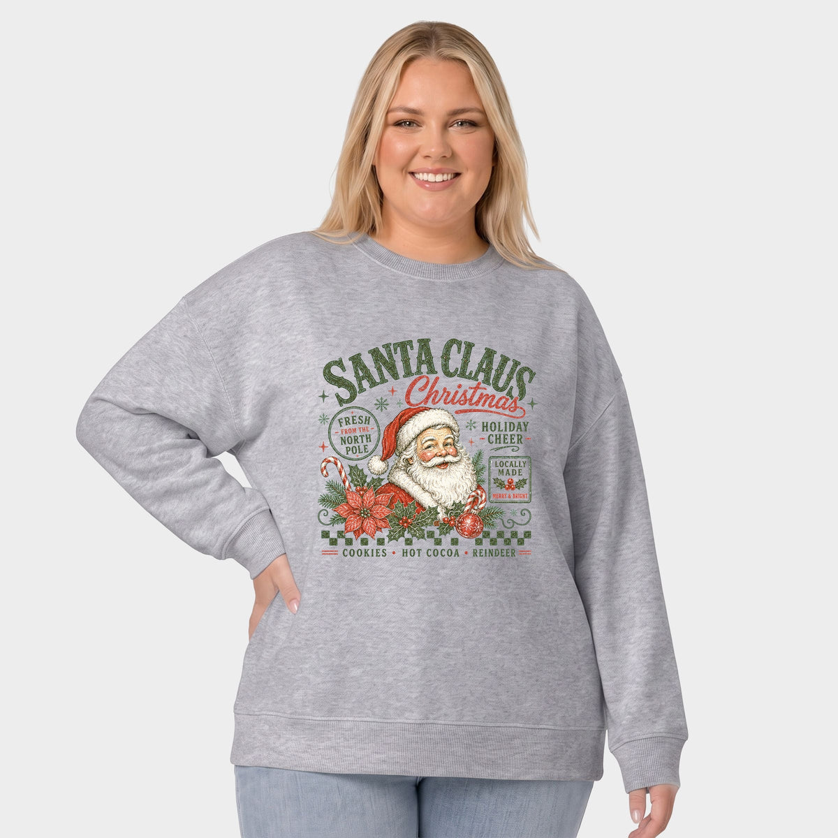 Santa Claus Christmas - Women's Plus Sweatshirt
