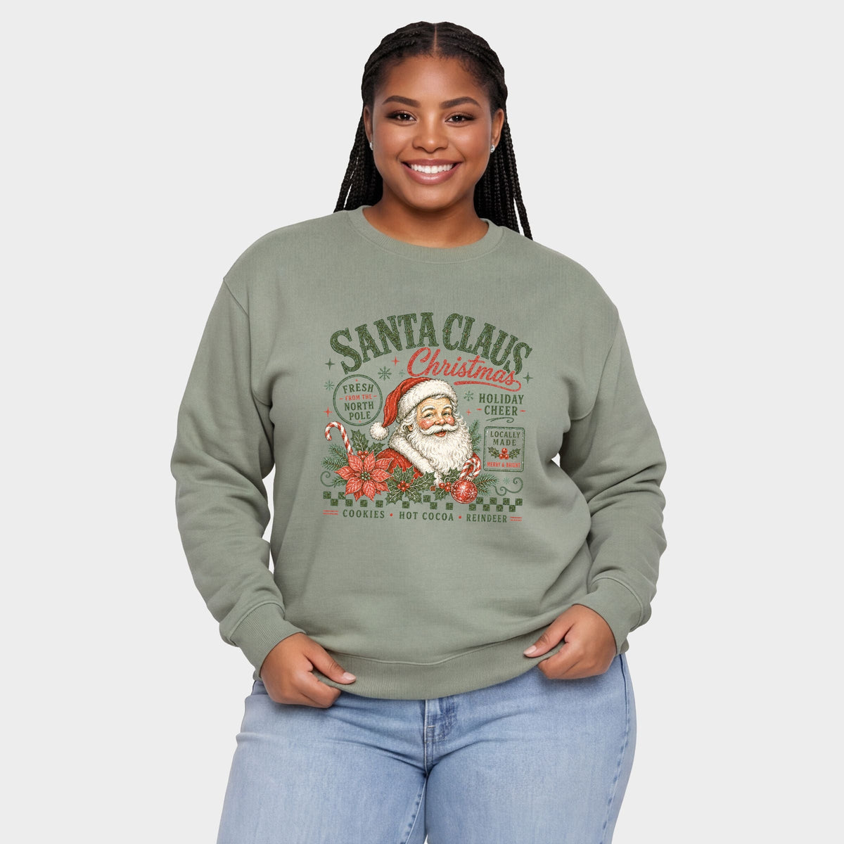 Santa Claus Christmas - Women's Plus Sweatshirt