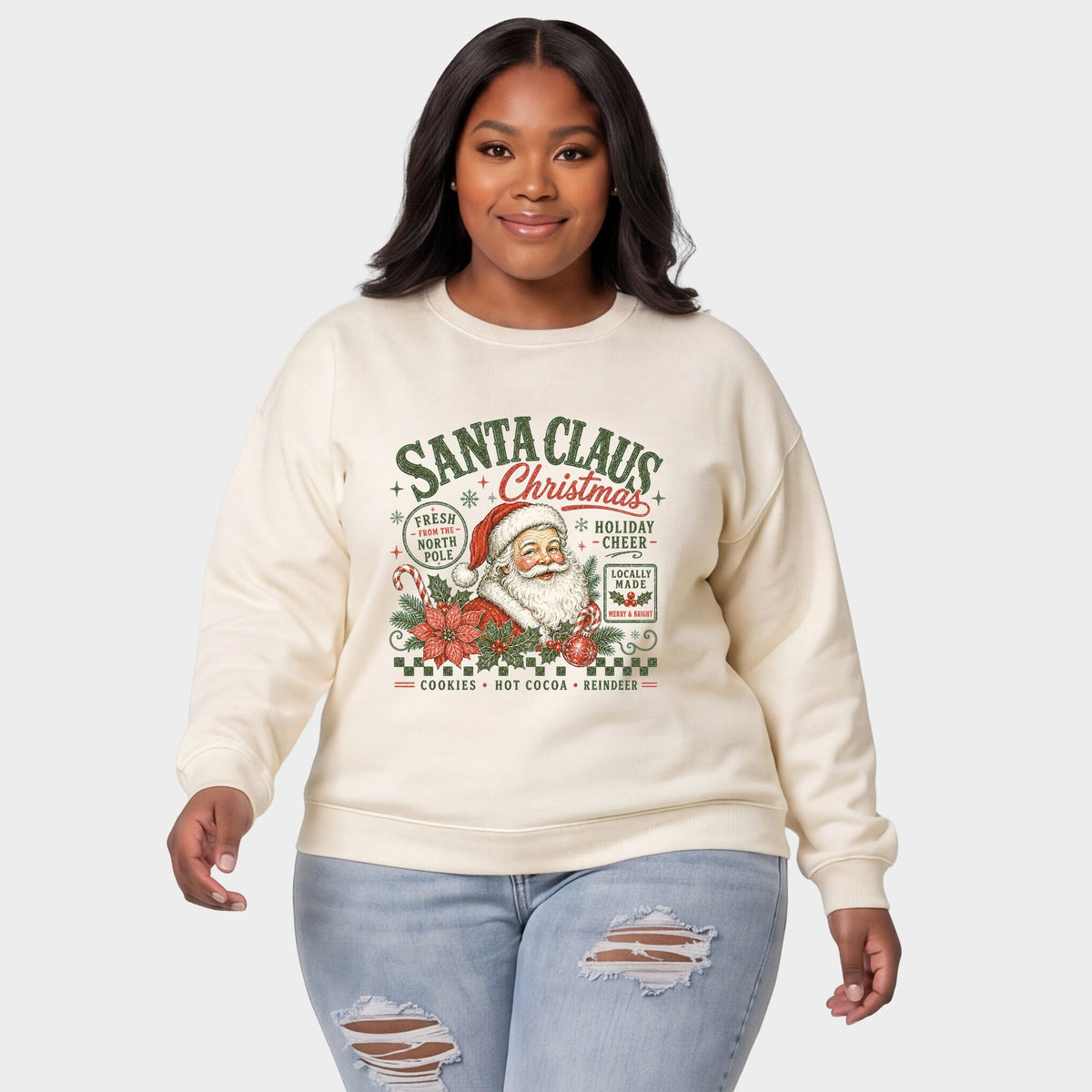 Santa Claus Christmas - Women's Plus Sweatshirt