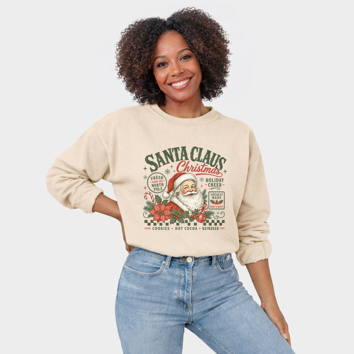 Santa Claus Christmas - Women's Graphic Sweatshirt
