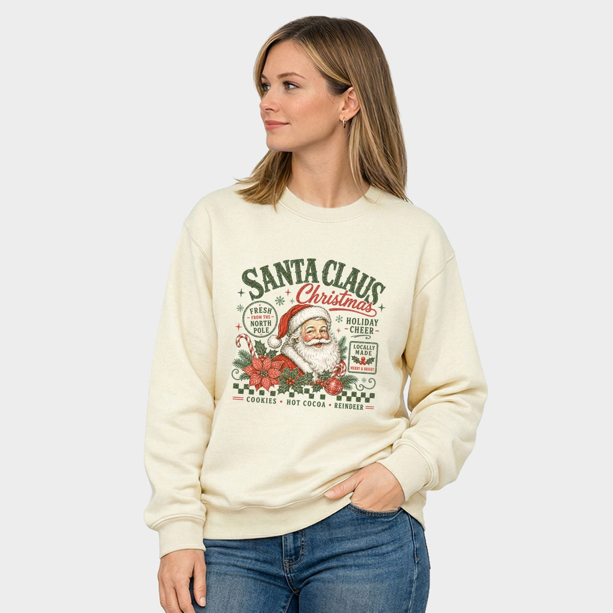 Santa Claus Christmas - Women's Graphic Sweatshirt