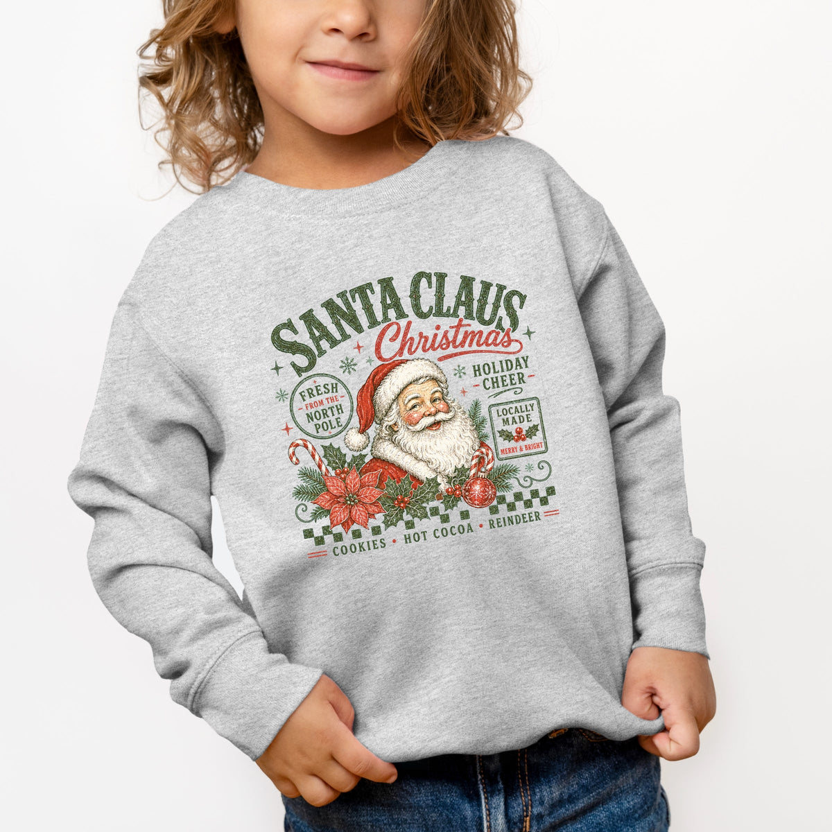 Santa Claus Christmas - Toddler Graphic Sweatshirt