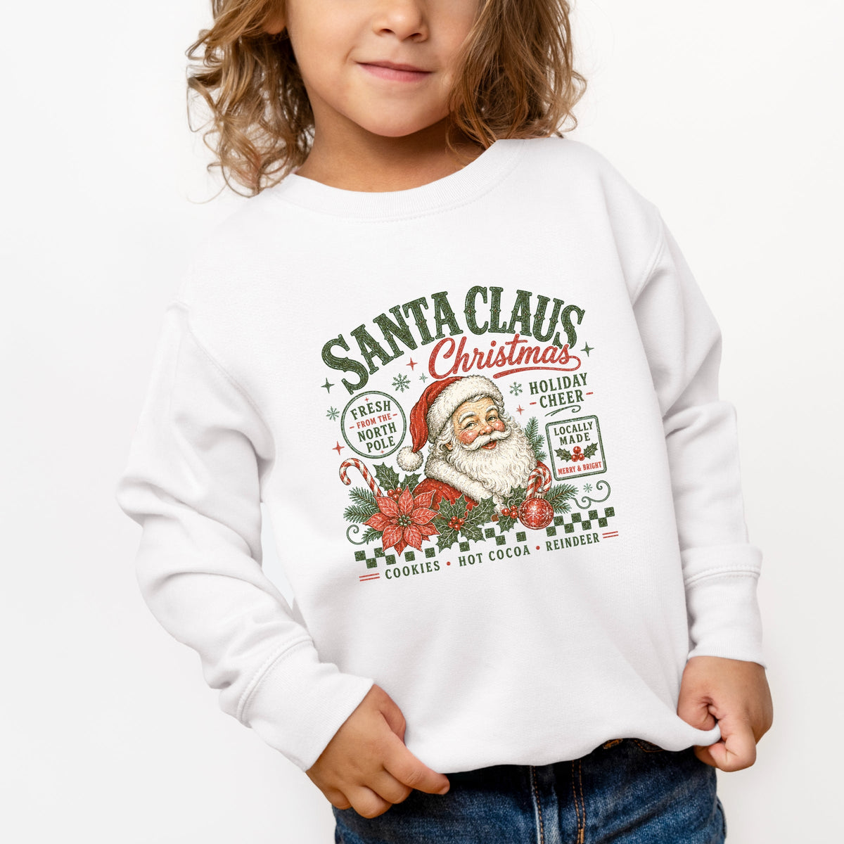 Santa Claus Christmas - Toddler Graphic Sweatshirt