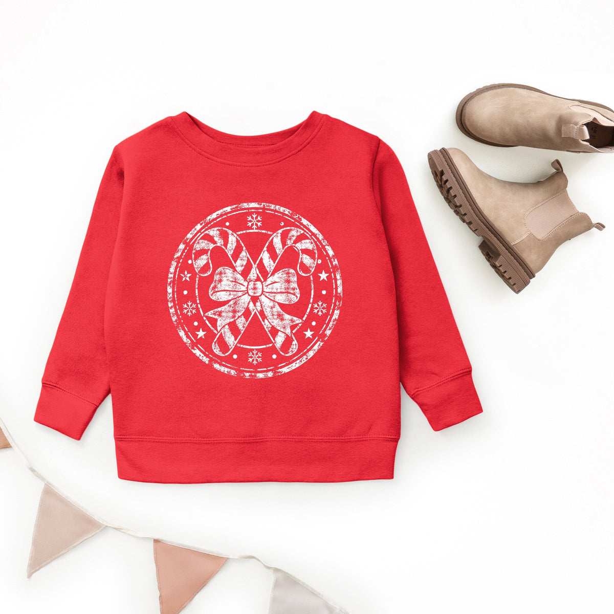 Candy Cane Circle - Youth Graphic Sweatshirt