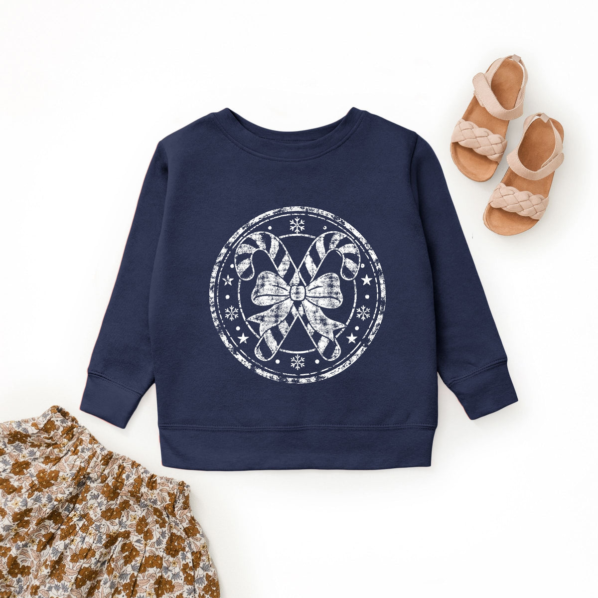 Candy Cane Circle - Youth Graphic Sweatshirt