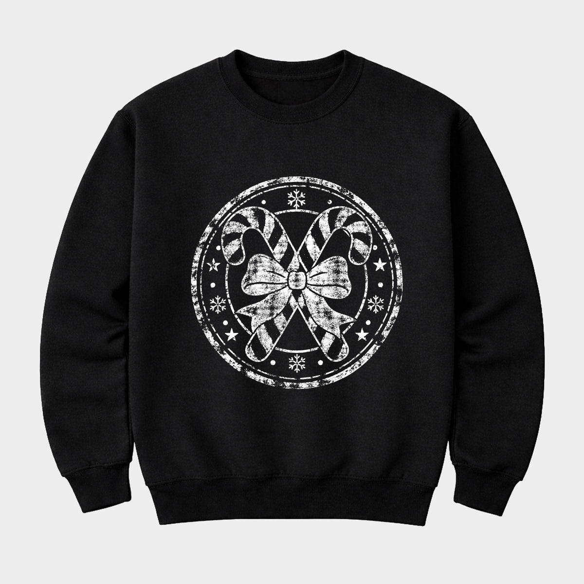 Candy Cane Circle - Women's Graphic Sweatshirt