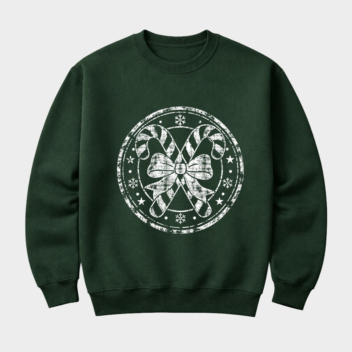 Candy Cane Circle - Women's Graphic Sweatshirt