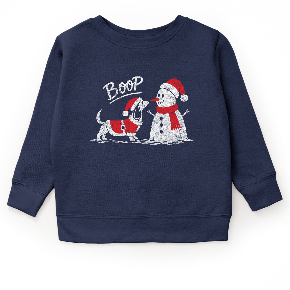 Boop Snowman and Dog - Youth Graphic Sweatshirt