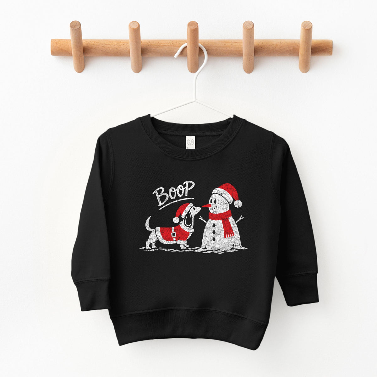Boop Snowman and Dog - Youth Graphic Sweatshirt