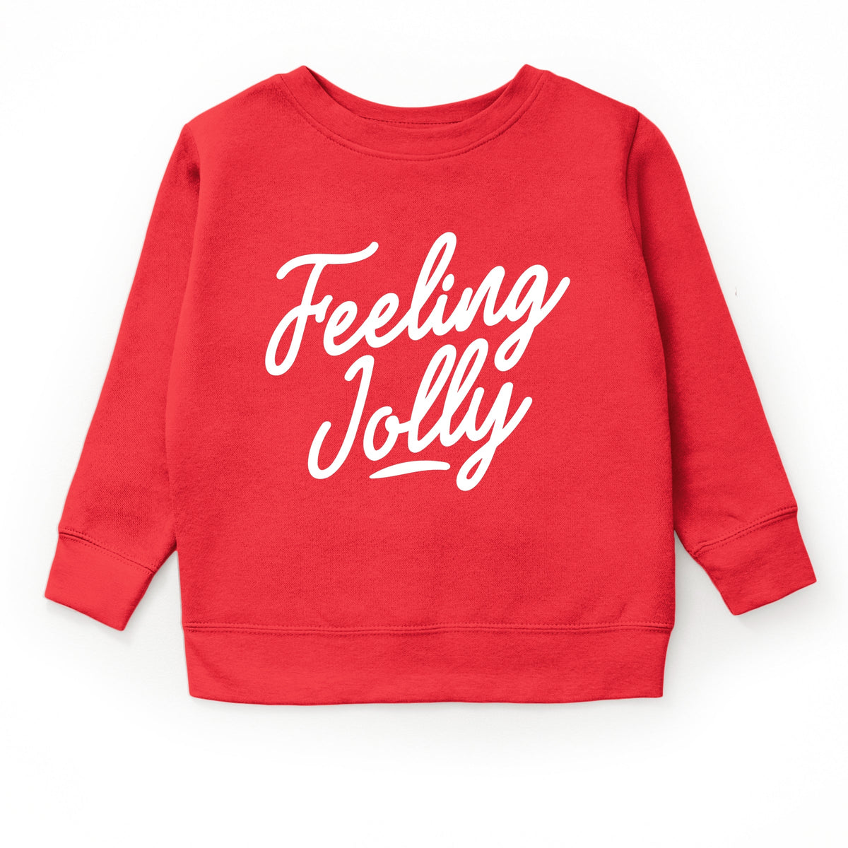 Feeling Jolly Cursive - Youth Graphic Sweatshirt
