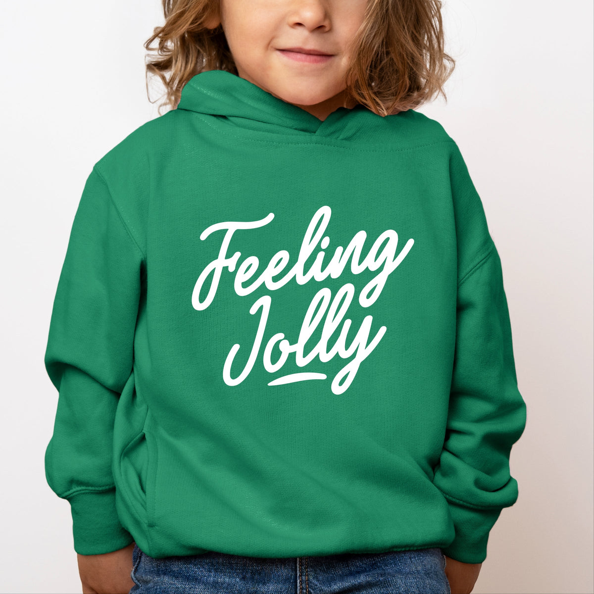 Feeling Jolly Cursive - Toddler Hoodie