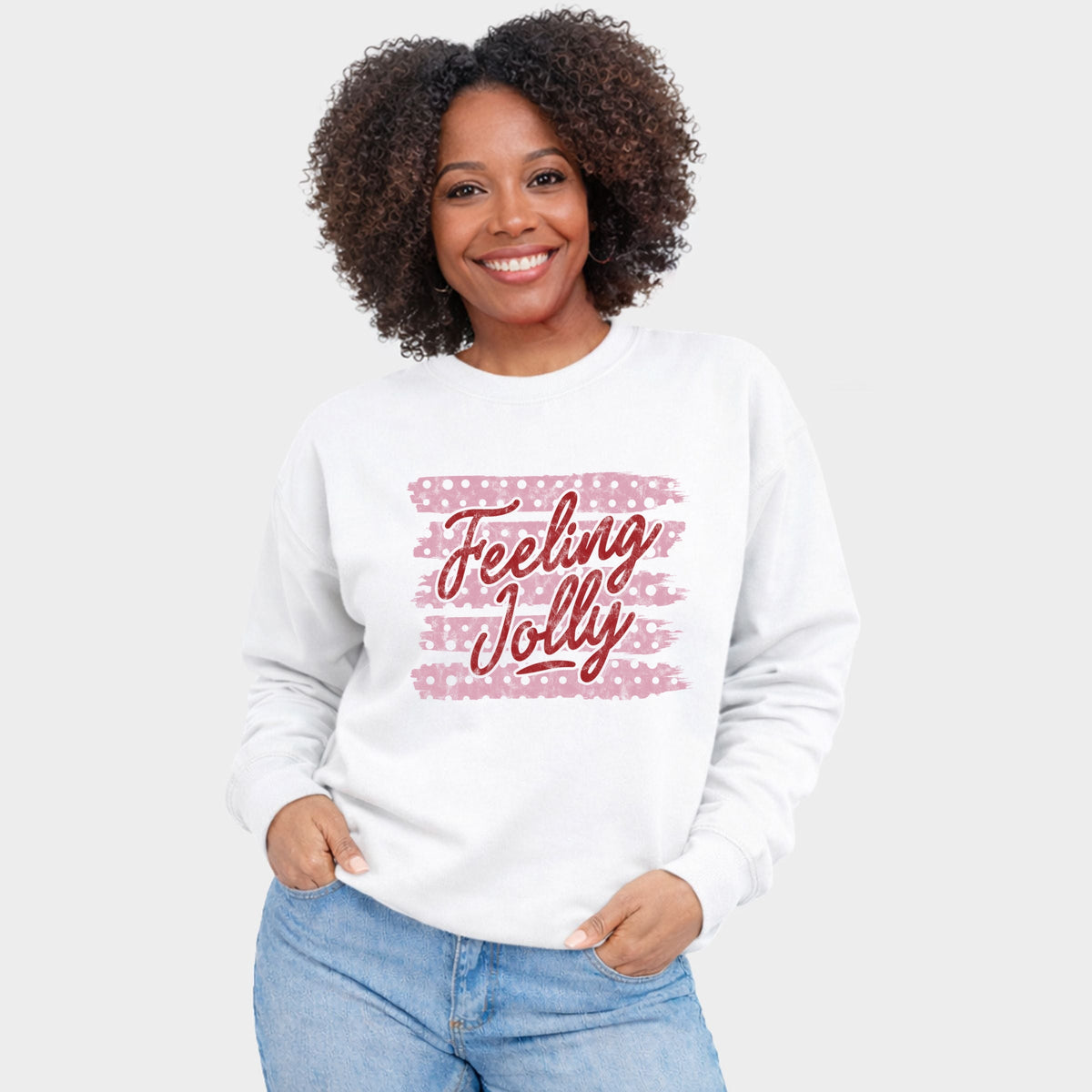 Feeling Jolly Polka Dots - Women's Graphic Sweatshirt