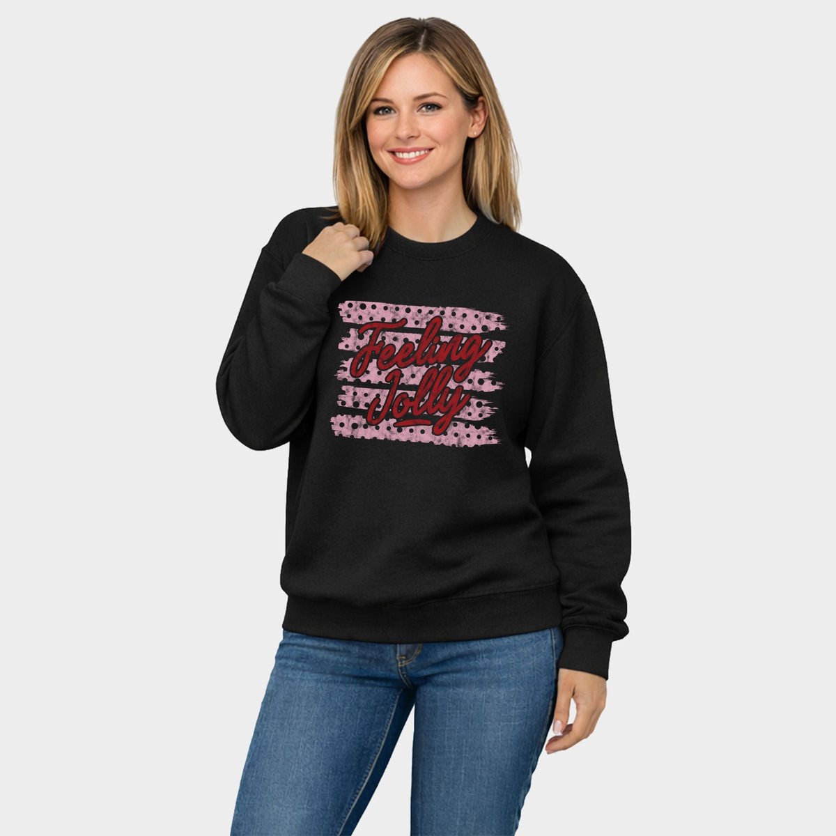 Feeling Jolly Polka Dots - Women's Graphic Sweatshirt