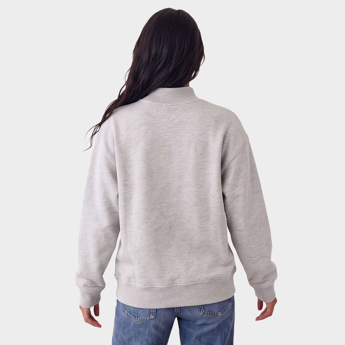 Merry Bow Stars - Oversized Mock Sweatshirt