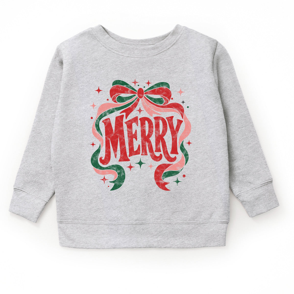 Merry Bow Stars - Youth Graphic Sweatshirt