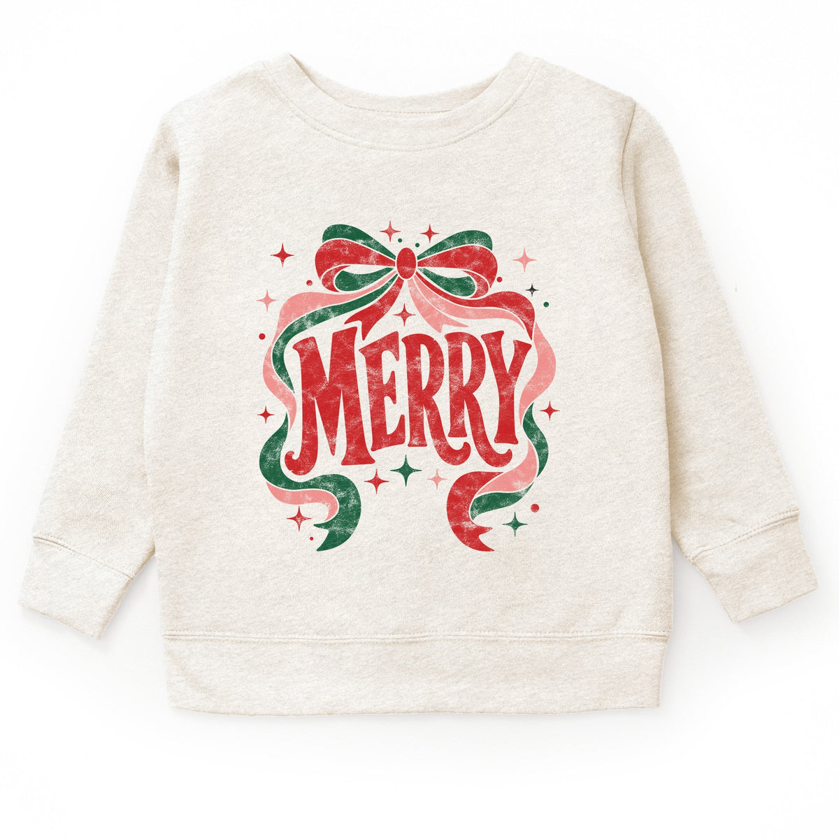 Merry Bow Stars - Youth Graphic Sweatshirt