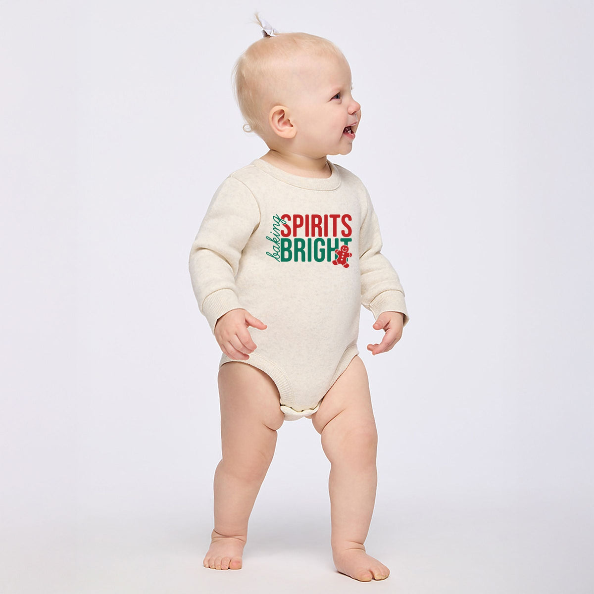Baking Spirits Bright Gingerbread - Infant Fleece BodySuit