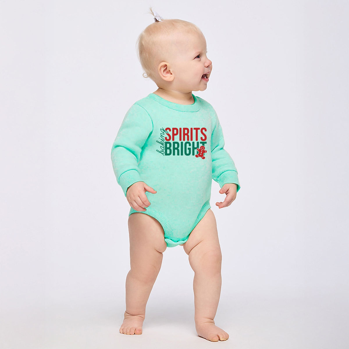 Baking Spirits Bright Gingerbread - Infant Fleece BodySuit