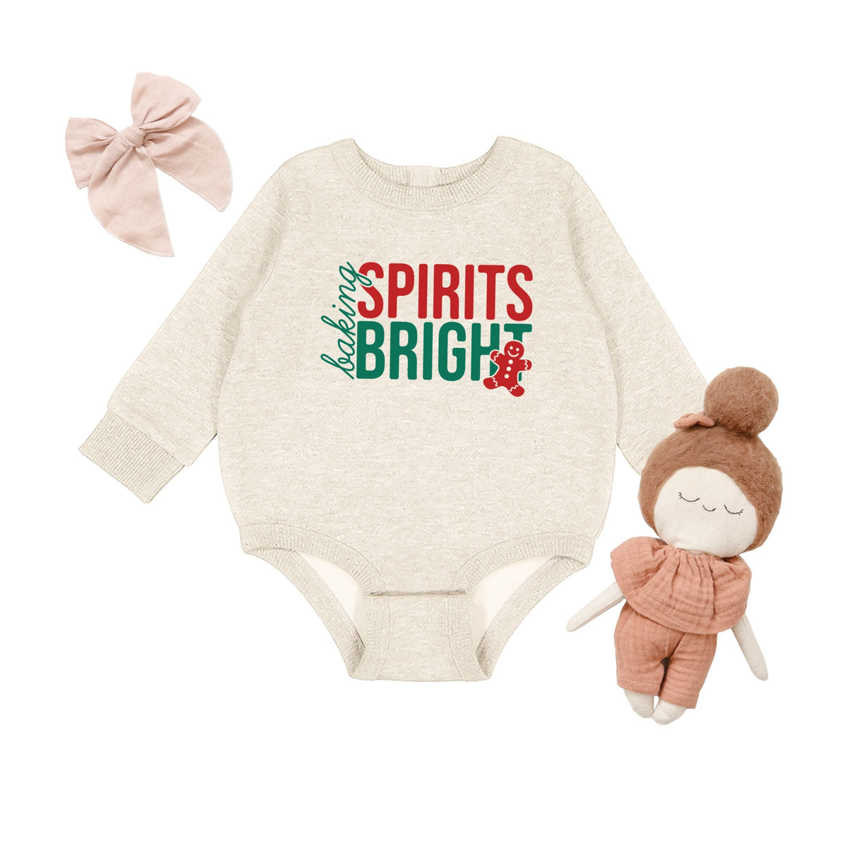 Baking Spirits Bright Gingerbread - Infant Fleece BodySuit