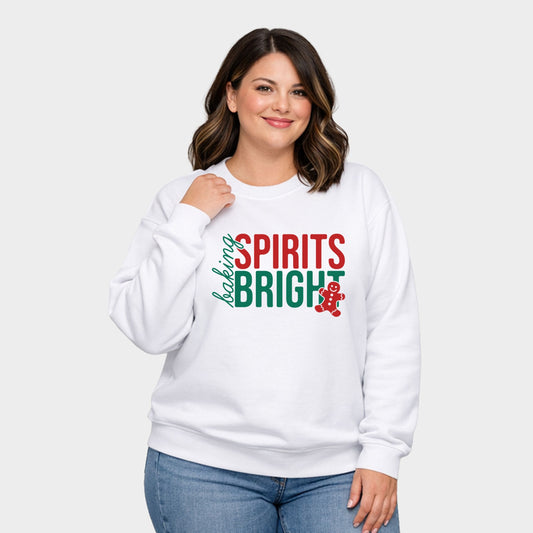 Baking Spirits Bright Gingerbread - Women's Plus Sweatshirt
