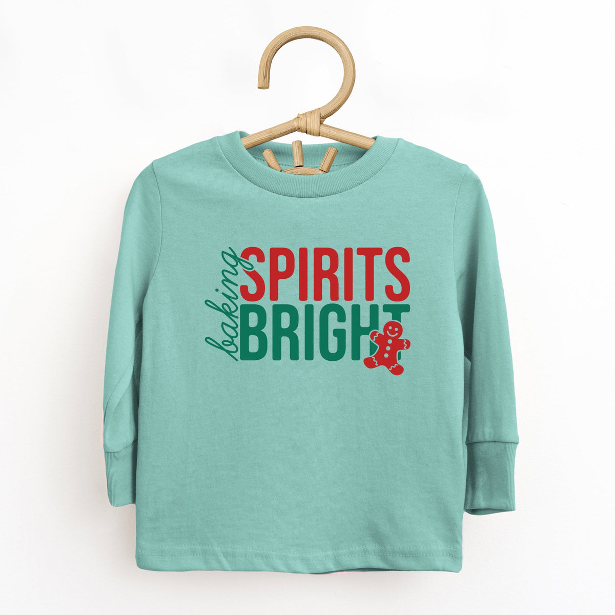 Baking Spirits Bright Gingerbread - Toddler Long Sleeve Graphic Tee