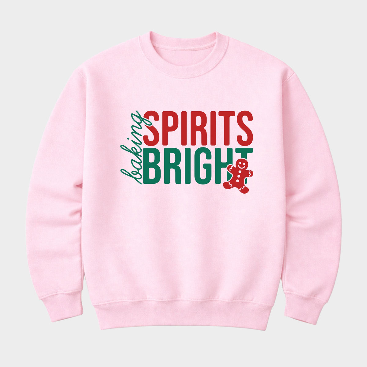 Baking Spirits Bright Gingerbread - Women's Graphic Sweatshirt