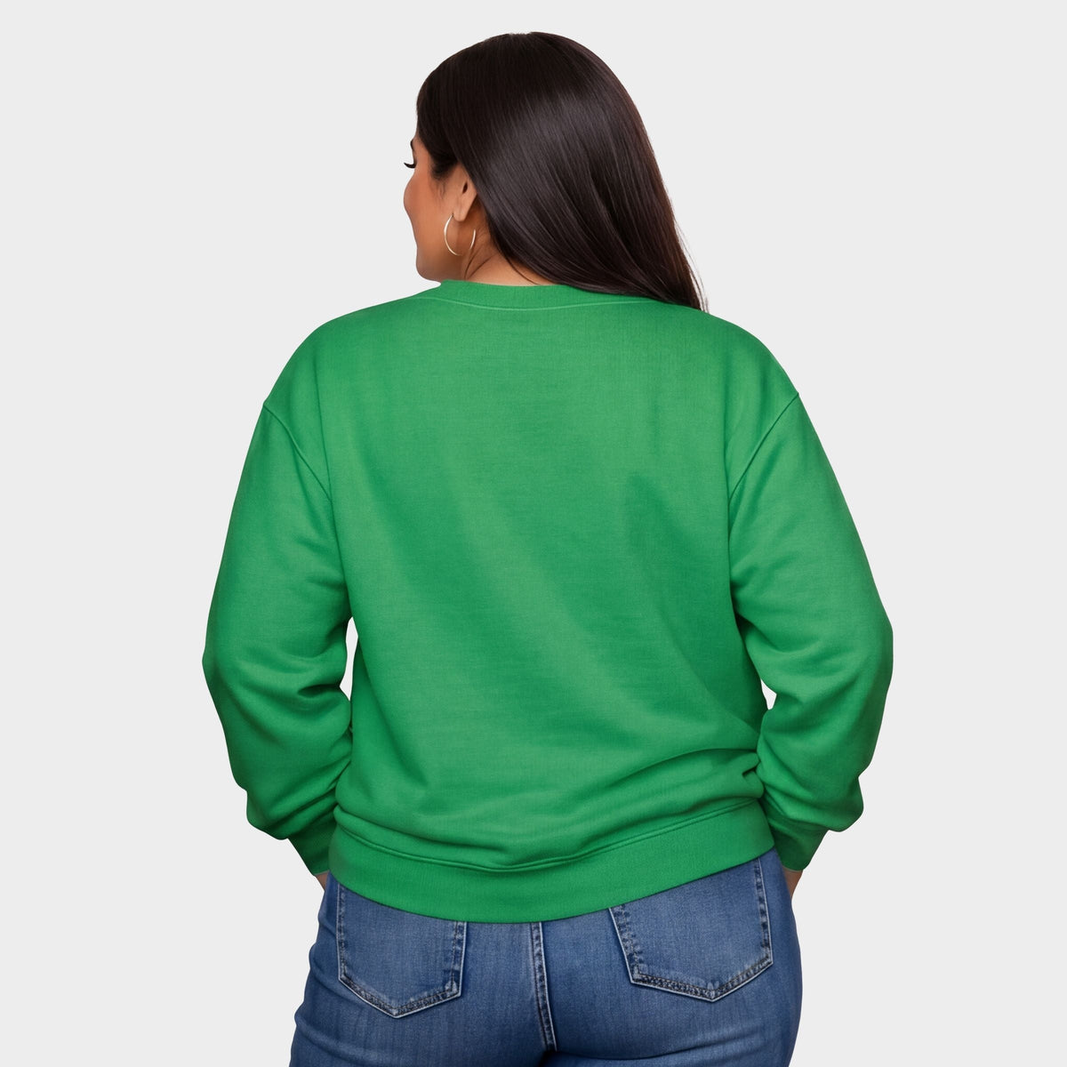 Merry Bow Checkered - Women's Plus Sweatshirt