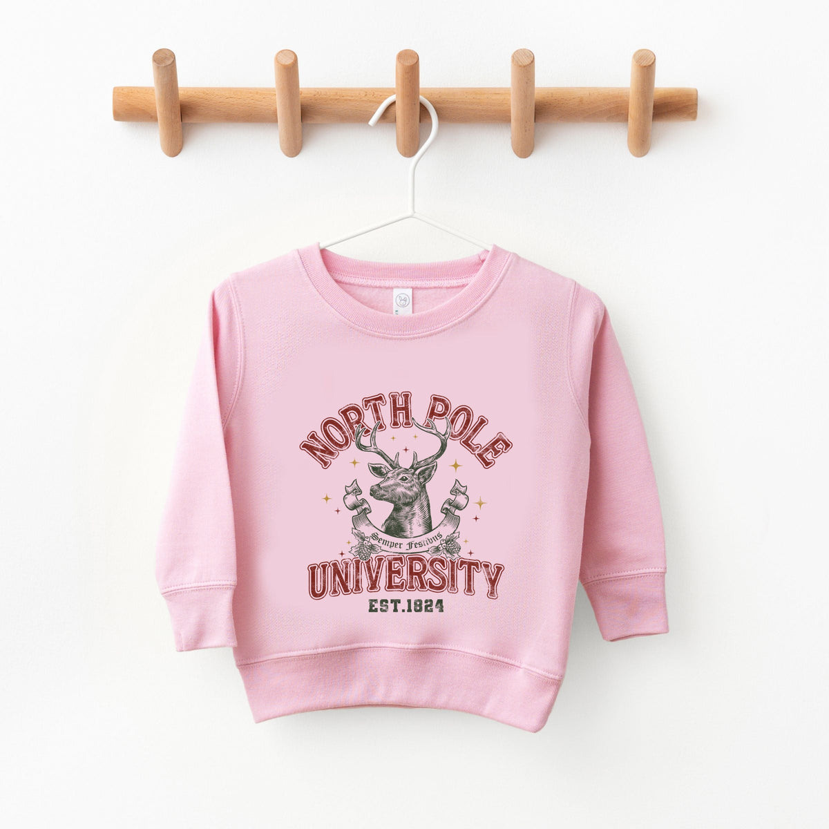 North Pole University Reindeer Stars - Youth Graphic Sweatshirt