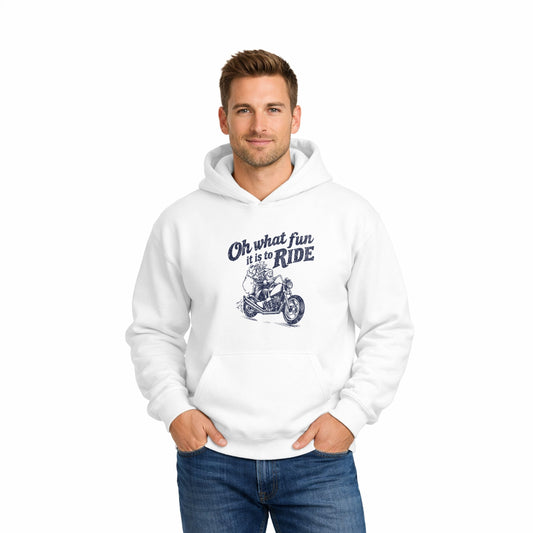 Oh What Fun Motorcycle - Men's Graphic Hoodie