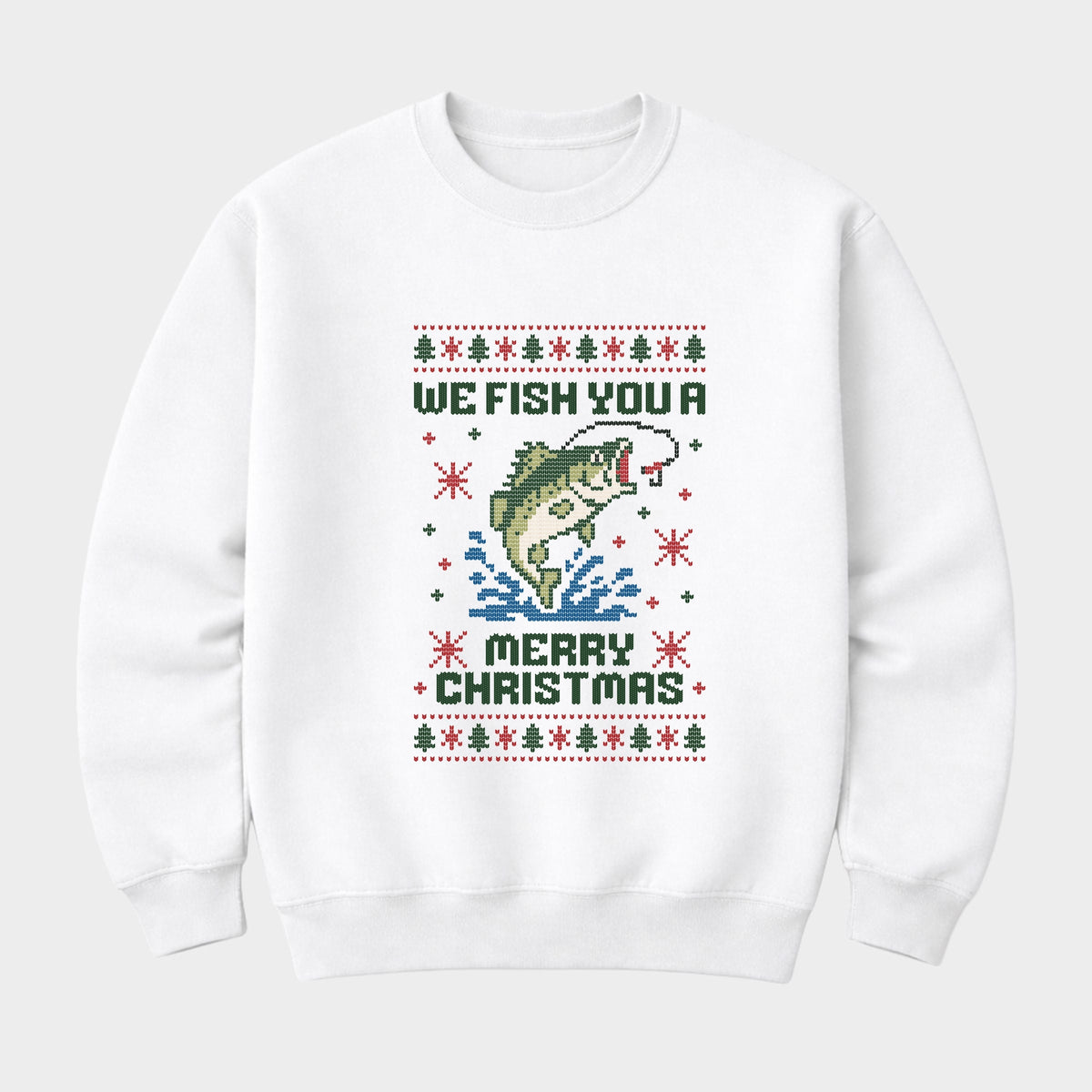 We Fish You A Merry Christmas - Men's Graphic Sweatshirt