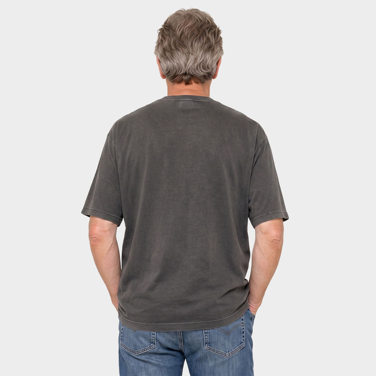 Christmas Morning Squad Distressed - Men's Garment Dyed Graphic T-Shirt