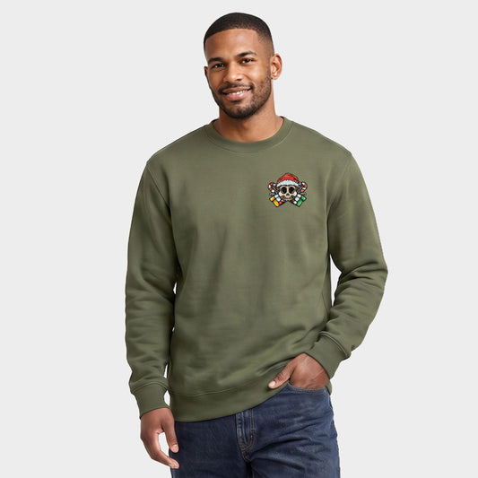 Humbug Santa Skull - Men's Graphic Sweatshirt