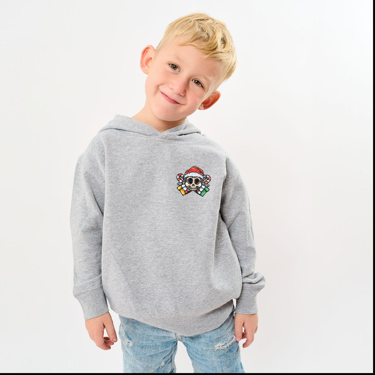 Humbug Santa Skull - Toddler Hoodie