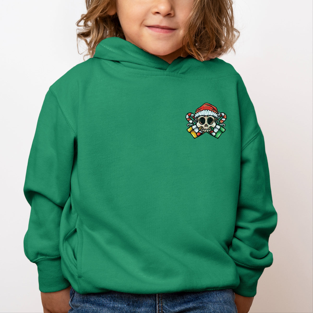 Humbug Santa Skull - Toddler Hoodie
