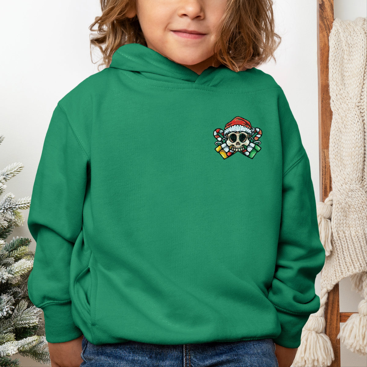 Humbug Santa Skull - Toddler Hoodie
