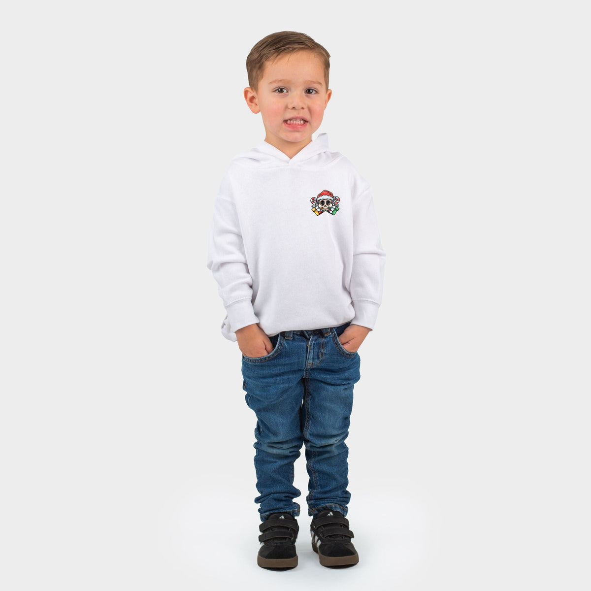 Humbug Santa Skull - Toddler Hoodie