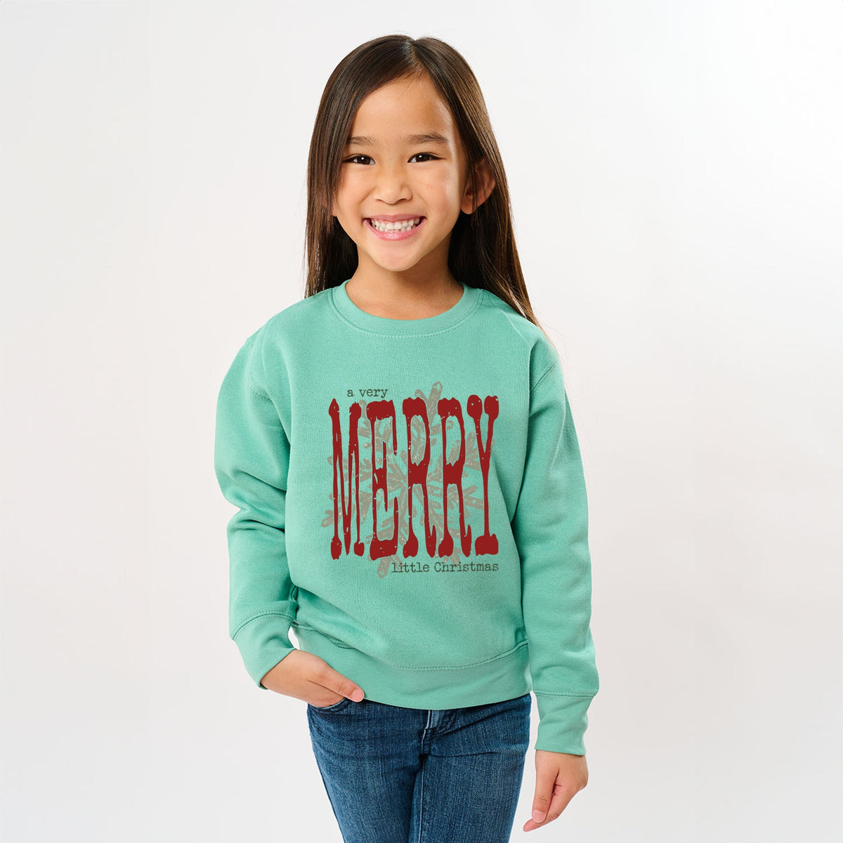 A Very Merry Little Christmas Snowflake - Youth Graphic Sweatshirt