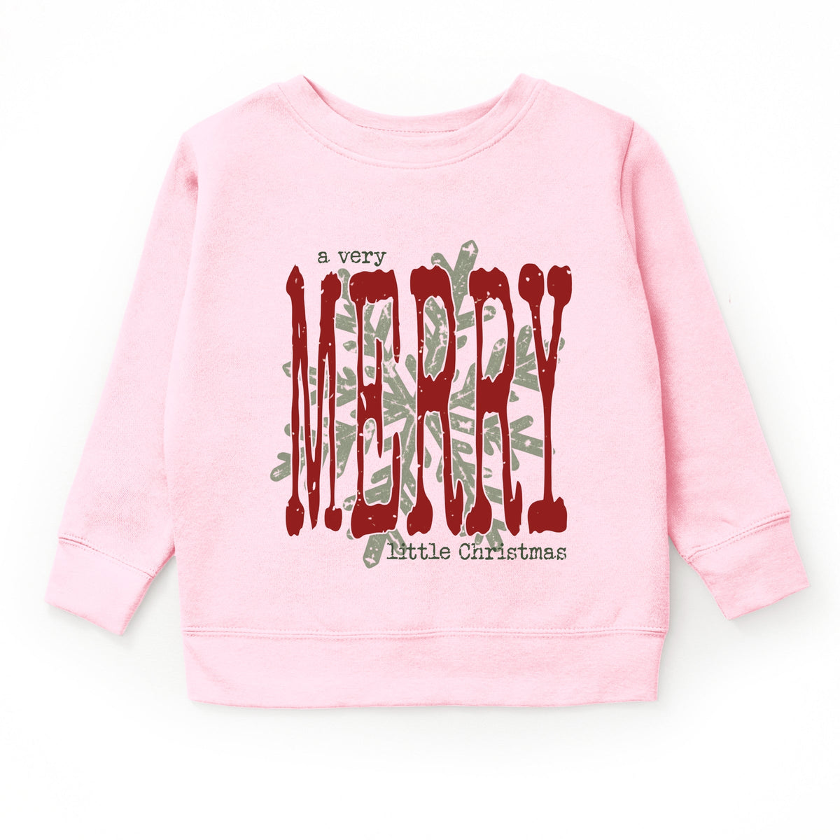 A Very Merry Little Christmas Snowflake - Youth Graphic Sweatshirt