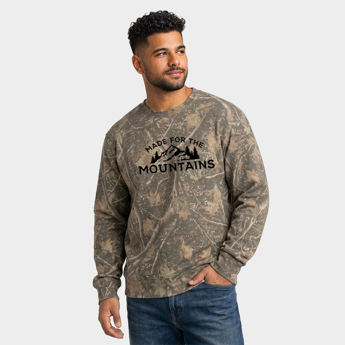 Made For The Mountains - Men's Camo Sweatshirt